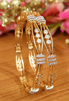 American Diamond Studded Pair of Bangles