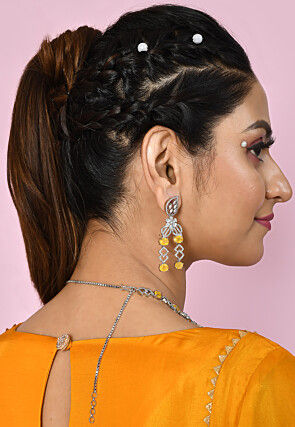 American Diamonds Studded Layered Necklace Set