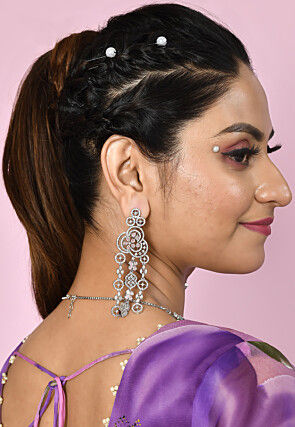 American Diamonds Studded Layered Necklace Set