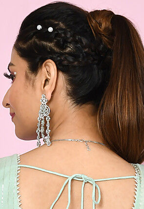 American Diamonds Studded Layered Necklace Set