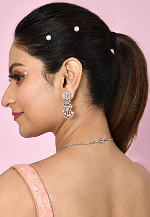 American Diamonds Studded Layered Necklace Set