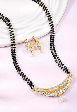 American Diamonds Studded Mangalsutra Set