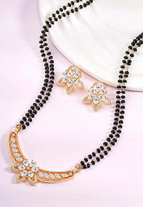 American Diamonds Studded Mangalsutra Set