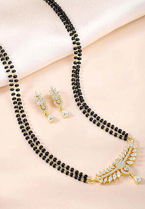 American Diamonds Studded Mangalsutra Set