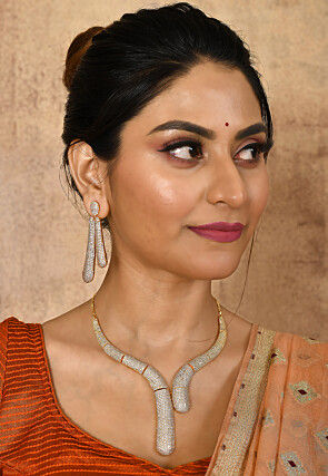 American Diamonds Studded Necklace Set