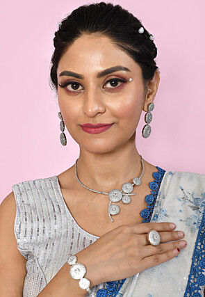American Diamonds Studded Necklace Set