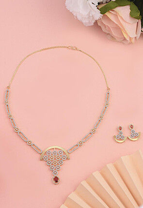 American Diamonds Studded Necklace Set