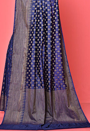 Banarasi Saree in Navy Blue