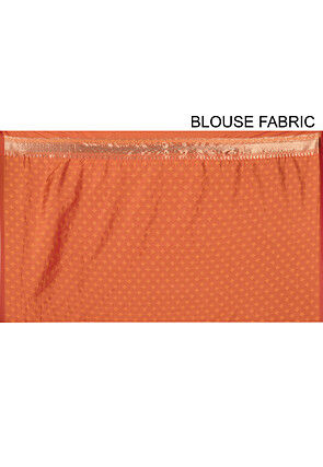 Banarasi Art Silk Saree in Orange