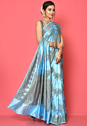 Banarasi Saree in Sky Blue
