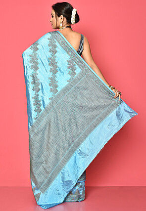 Banarasi Saree in Sky Blue