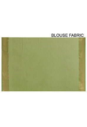 Banarasi Chanderi Silk Saree in Green