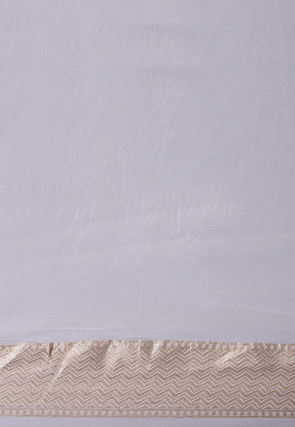 Banarasi Georgette Saree in White