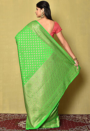 Banarasi Georgette Silk Saree in Green
