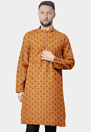 Banarasi Kurta in Orange