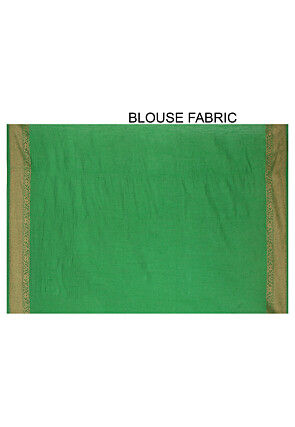 Banarasi Muga Silk Saree in Green
