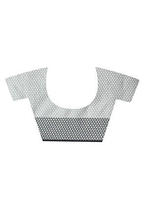 Banarasi Organza Tanchoi Saree in Dark Grey