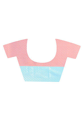 Banarasi Organza Tanchoi Saree in Orange