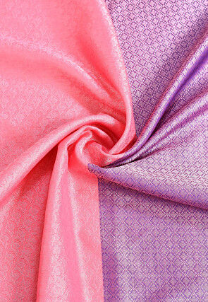 Banarasi Organza Tanchoi Saree in Pink