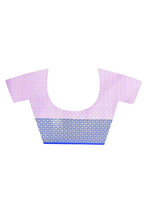 Banarasi Organza Tanchoi Saree in Pink