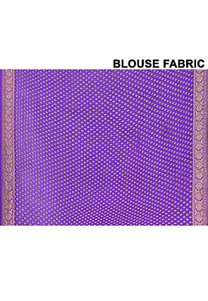 Banarasi Pure Chiffon Saree in Magenta