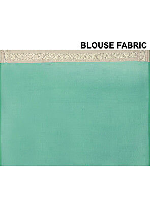 Banarasi Pure Chiffon Saree in Sea Green