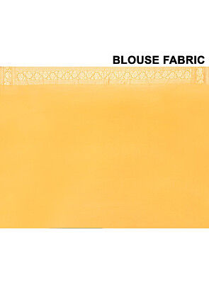 Banarasi Pure Chiffon Saree in Yellow
