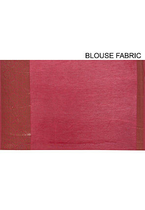 Banarasi Pure Cotton Handloom Saree in Beige and Dark Green