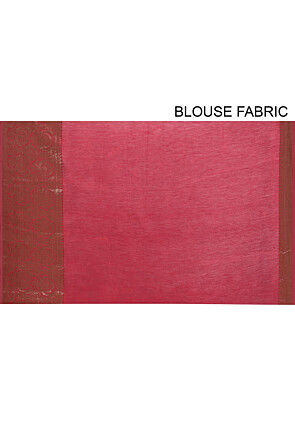 Banarasi Pure Cotton Handloom Saree in Dark Brown