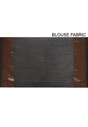Banarasi Pure Cotton Handloom Saree in Grey