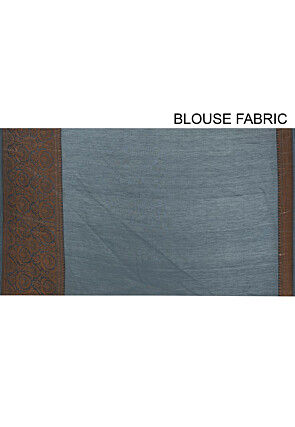 Banarasi Pure Cotton Handloom Saree in Grey