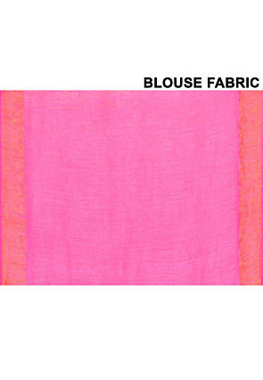 Banarasi Pure Matka Silk Saree in Peach and Pink