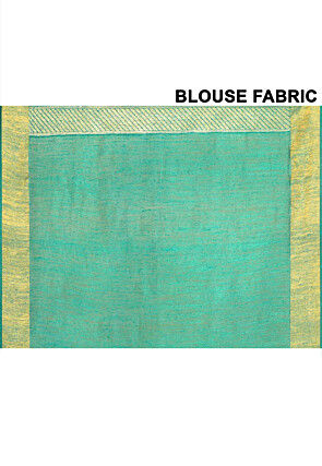 Banarasi Pure Matka Silk Saree in Teal Green