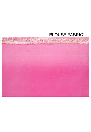 Banarasi Pure Georgette Saree in Fuchsia