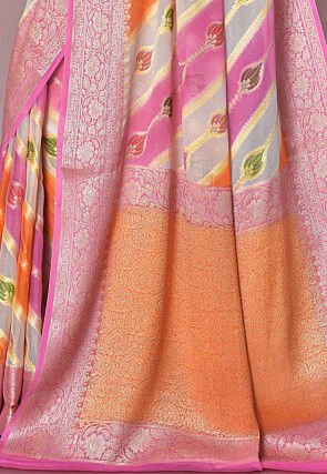 Banarasi Pure Georgette Saree in Multicolor