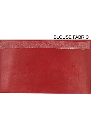 Banarasi Pure Georgette Saree in Red