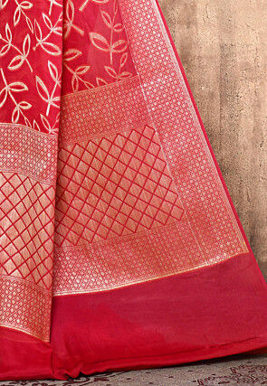 Banarasi Pure Georgette Saree in Red