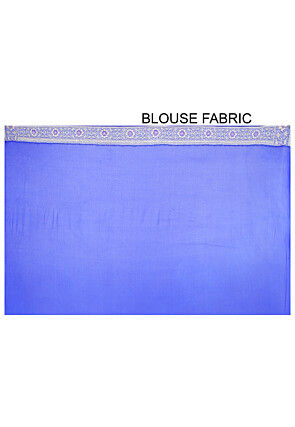 Banarasi Pure Georgette Saree in Royal Blue