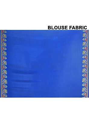 Banarasi Pure Georgette Saree in Royal Blue
