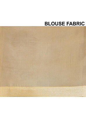 Banarasi Pure Georgette Silk Saree in Beige