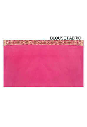 Banarasi Pure Georgette Silk Saree in Magenta