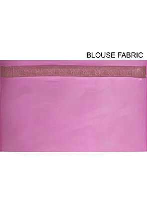 Banarasi Pure Georgette Silk Saree in Pink