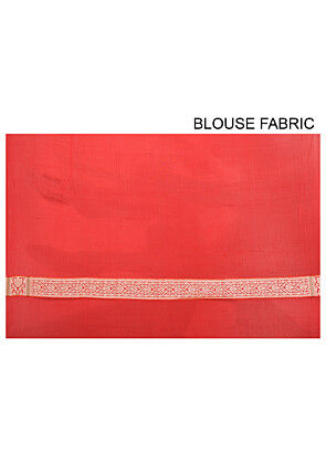 Banarasi Pure Georgette Silk Saree in Red