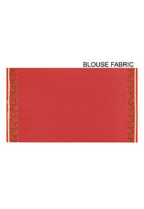 Banarasi Pure Georgette Silk Saree in Red