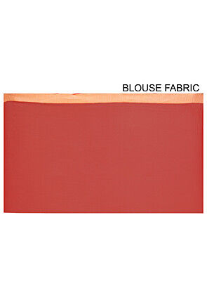 Banarasi Pure Georgette Silk Saree in Red