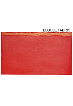 Banarasi Pure Georgette Silk Saree in Red