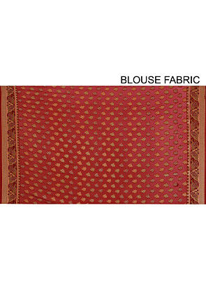 Banarasi Pure Georgette Silk Saree in Red