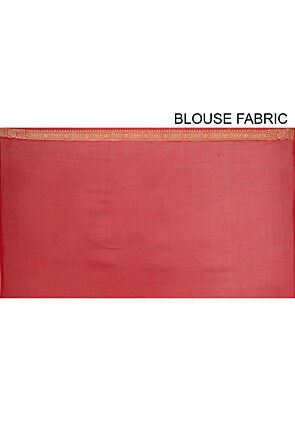 Banarasi Pure Georgette Silk Saree in Red