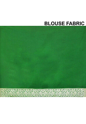 Banarasi Pure Georgette Silk Saree in Royal Blue