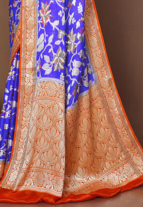 Banarasi Pure Georgette Silk Saree in Sky Blue